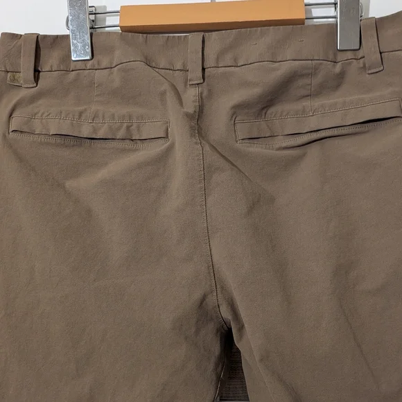 LULULEMON ABC slim fit trouser - size 32 - khaki/brown - Picture 8 of 9